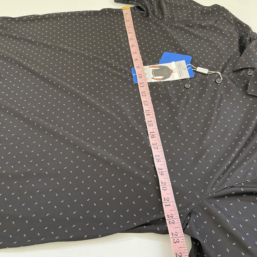 Greg Norman Shirt Mens Large Blue 3 Button ML75 Play Dry Cooling Golf Polo - Picture 5 of 8